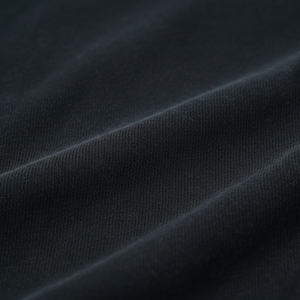 Close-up of dark gray fabric texture